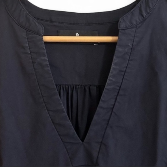 POMANDER PLACE by TUCKERNUCK Women's Cotton Poplin Kenzo Mini Dress in Navy (S) - Picture 7 of 8